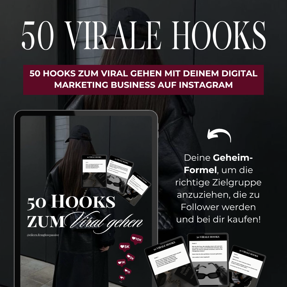 50 virale Hooks für dein Digital Marketing Business auf Social Media
