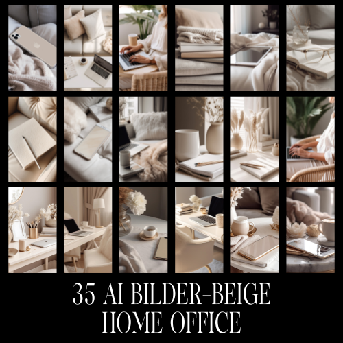 35 AI Bilder-beige Home Office