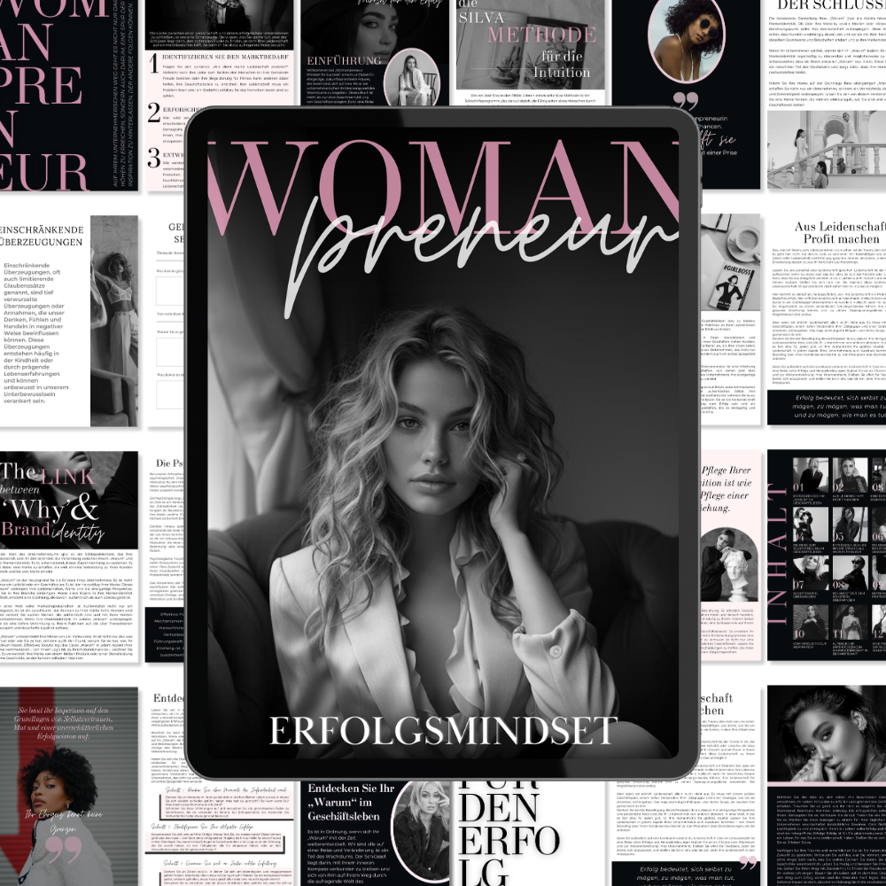 Womanpreneur - Mindset für Erfolg ebook mit MRR (Master Resell Rechte), PLR Digitale Produkte, Entrepreneur Ebook