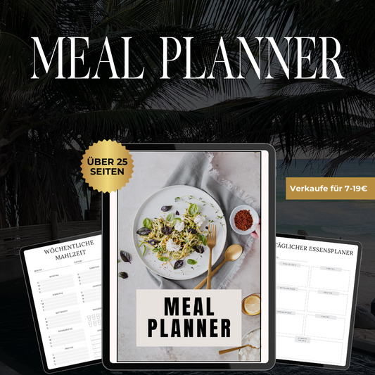 Meal Planner mit PLR zum Weiterverkauf